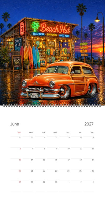 2027 Woodie Neon Calendar 5KKC416-CA