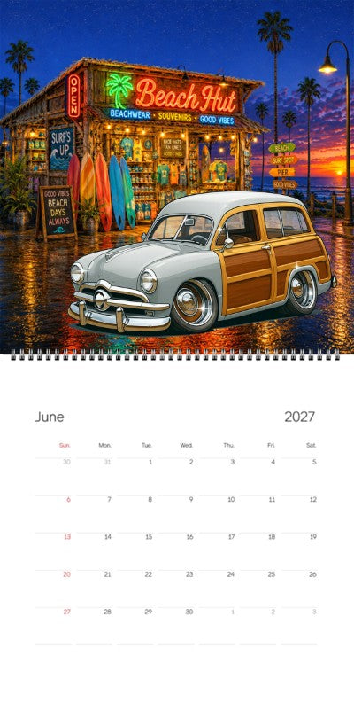 2027 Woodie Neon Calendar 5MML913-CA
