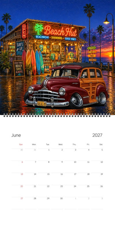 2027 Woodie Neon Calendar 5U4145-CA
