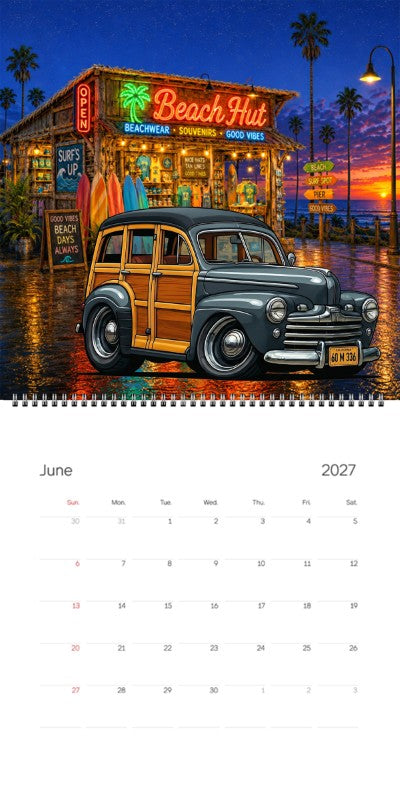 2027 Woodie Neon Calendar 60M336-CA