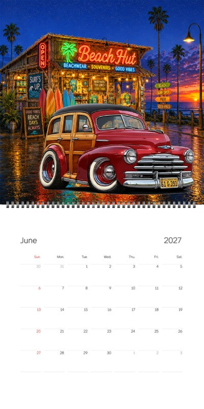 2027 Woodie Neon Calendar 61G391-CA