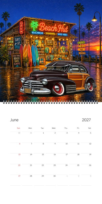 2027 Woodie Neon Calendar 61L519-CA