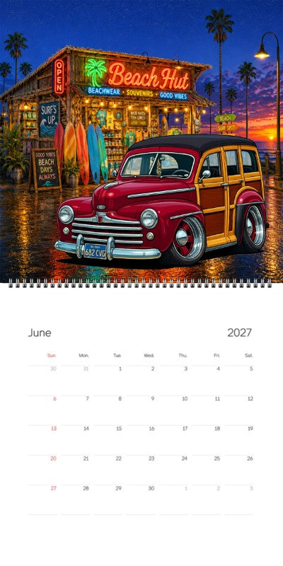 2027 Woodie Neon Calendar 682CVG-CA