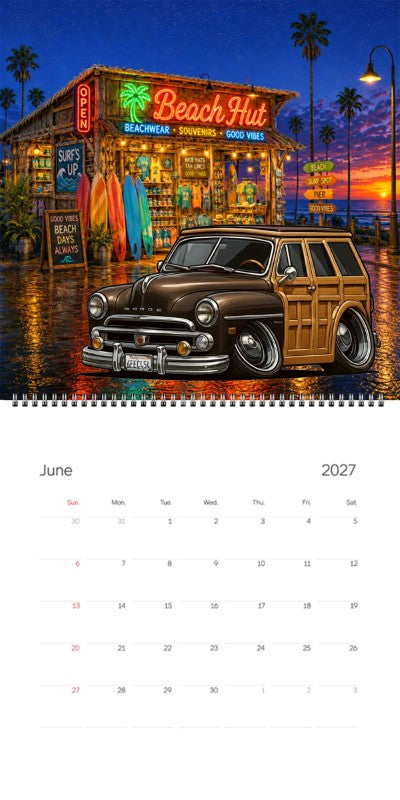 2027 Woodie Neon Calendar 6FEC454-CA