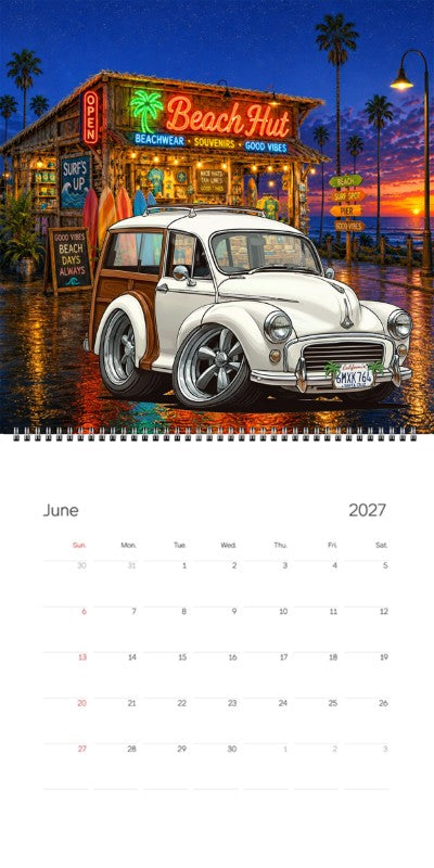 2027 Woodie Neon Calendar 6MXK764-CA