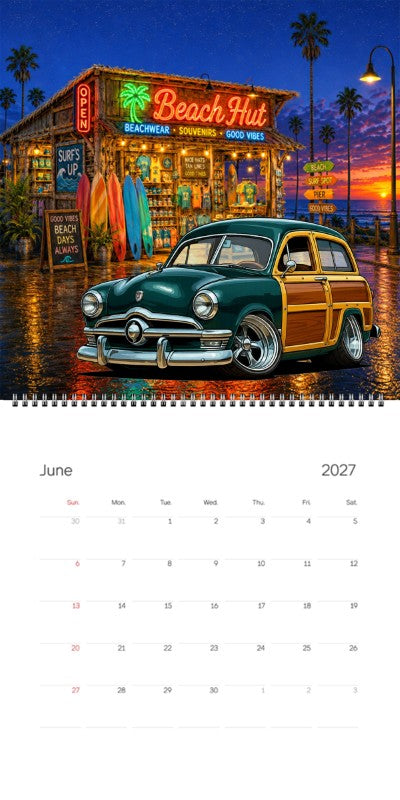 2027 Woodie Neon Calendar 78F241-CA