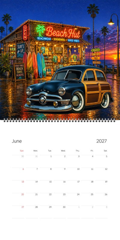 2027 Woodie Neon Calendar 7YOS690-CA