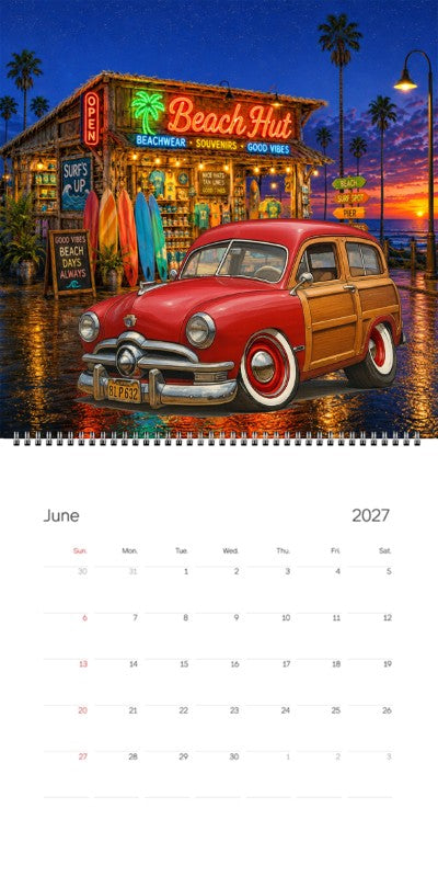 2027 Woodie Neon Calendar 81P632-CA