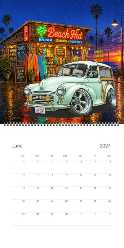 2027 Woodie Neon Calendar 8GQZ041-CA
