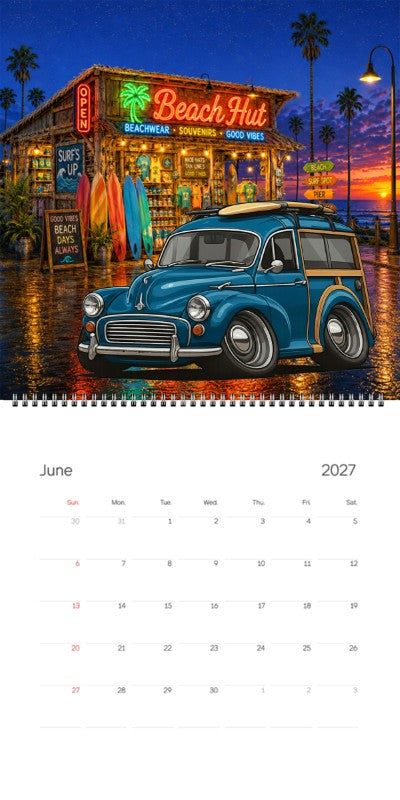2027 Woodie Neon Calendar 8UCV806-CA