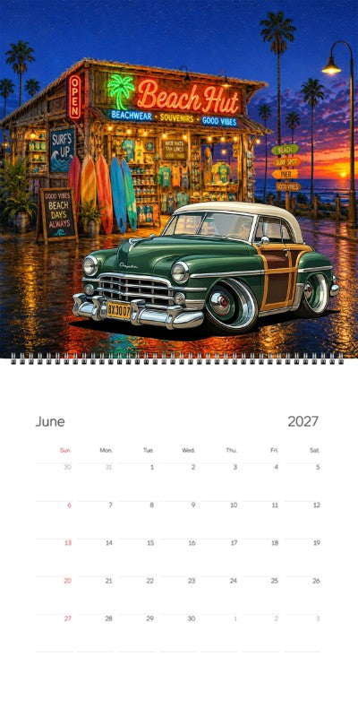 2027 Woodie Neon Calendar 8X3007-CA