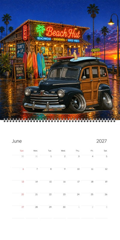 2027 Woodie Neon Calendar 90G463-CA
