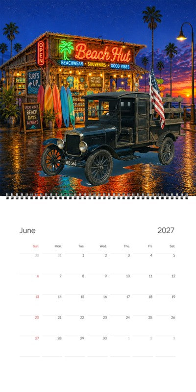 2027 Woodie Neon Calendar 912564-CA
