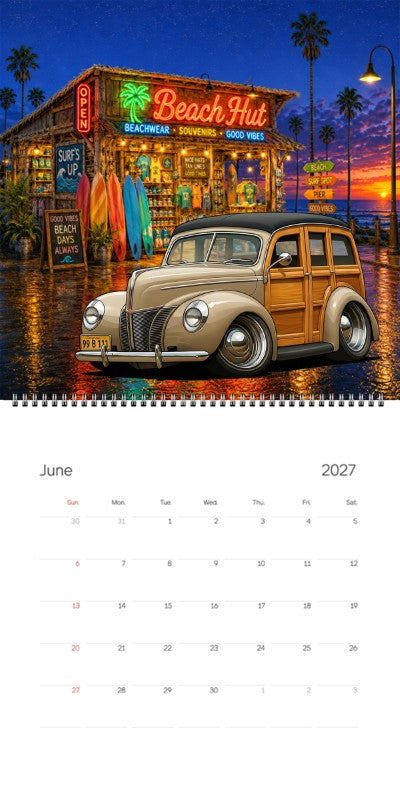 2027 Woodie Neon Calendar 99B111-CA