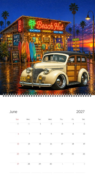 2027 Woodie Neon Calendar 9E9570-CA