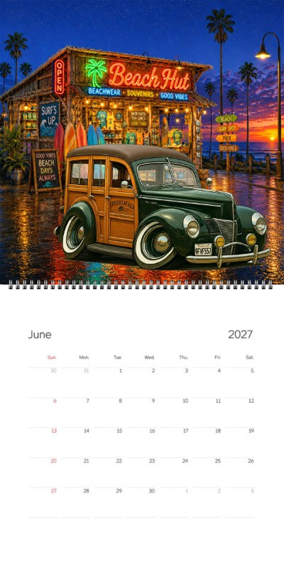 2027 Woodie Neon Calendar 9FVF557-CA