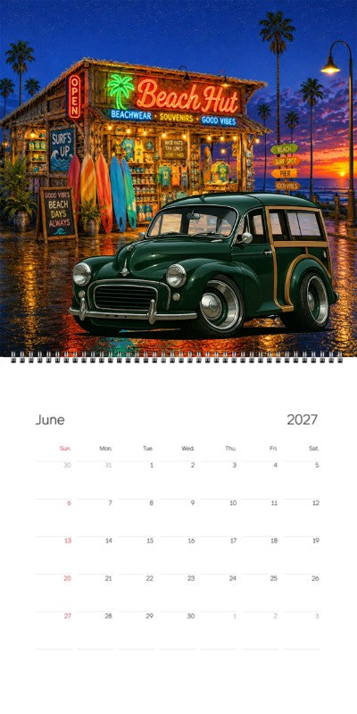 2027 Woodie Neon Calendar AMS01-CA