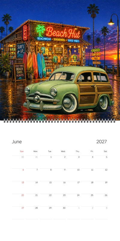 2027 Woodie Neon Calendar BEFORE-CA