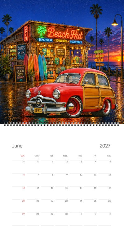 2027 Woodie Neon Calendar BJP532-CA