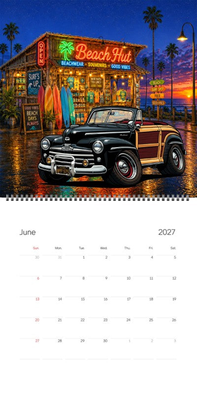 2027 Woodie Neon Calendar BPP575-CA