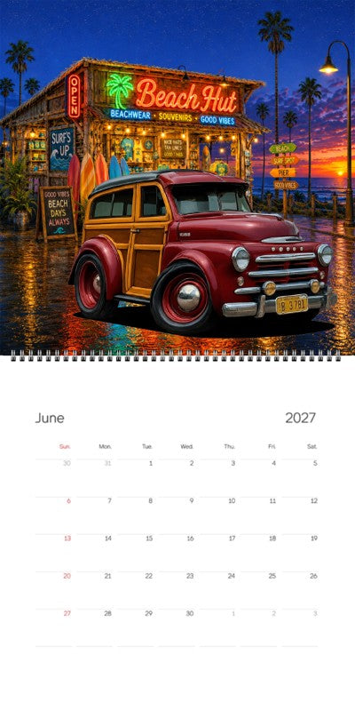 2027 Woodie Neon Calendar DG3781-CA