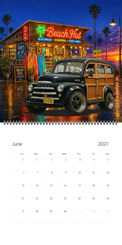 2027 Woodie Neon Calendar DG3791-CA