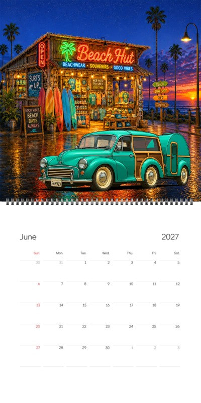 2027 Woodie Neon Calendar EAK925-CA