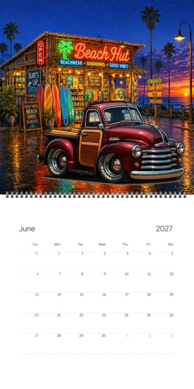 2027 Woodie Neon Calendar F21198-CA