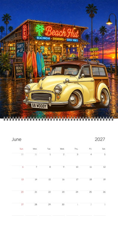 2027 Woodie Neon Calendar GBWOODY-UK