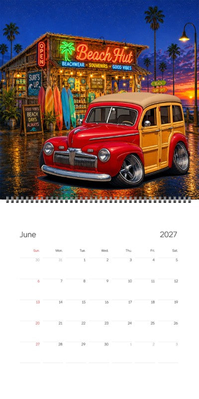 2027 Woodie Neon Calendar GOTWUD-CA