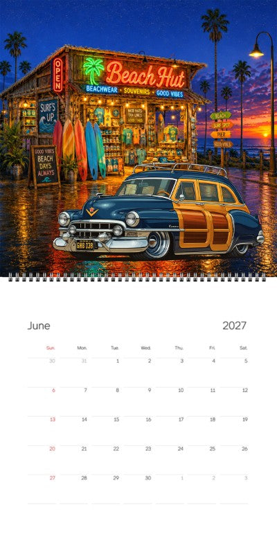2027 Woodie Neon Calendar GWB038-CA