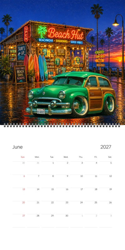 2027 Woodie Neon Calendar HBWOODY-CA