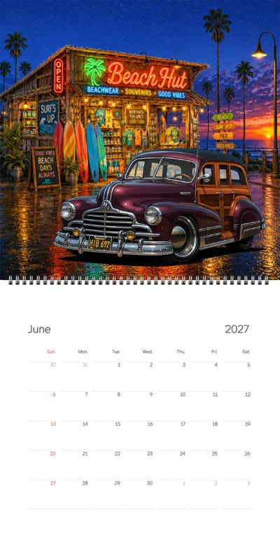 2027 Woodie Neon Calendar HIB692-CA