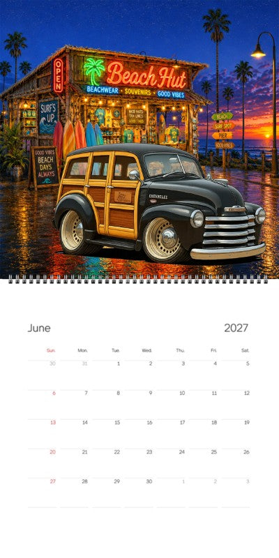 2027 Woodie Neon Calendar HV297T-CA