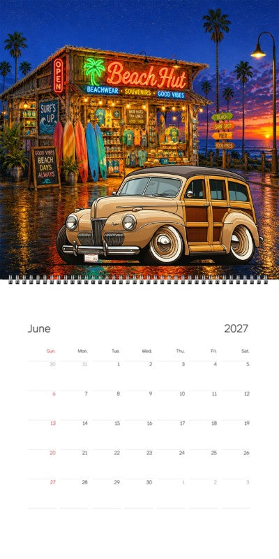 2027 Woodie Neon Calendar HV3062-CA