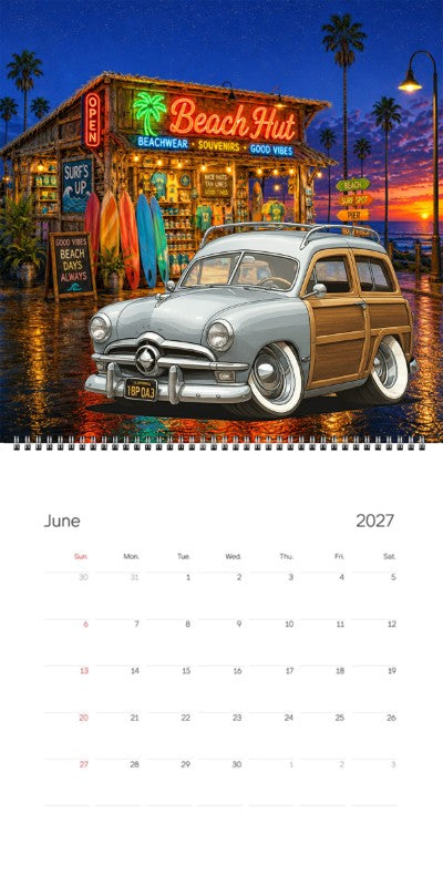 2027 Woodie Neon Calendar IBP043-CA