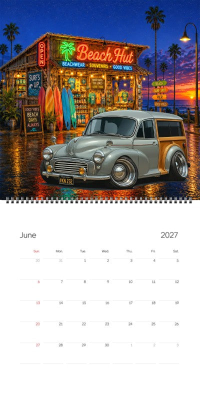 2027 Woodie Neon Calendar IKN232-CA