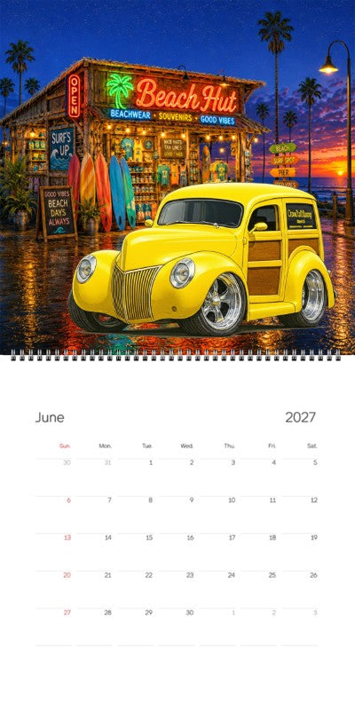 2027 Woodie Neon Calendar IRONWD-CA