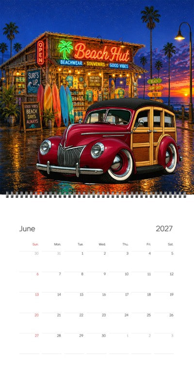 2027 Woodie Neon Calendar JIMZ39-CA