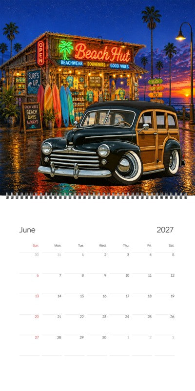 2027 Woodie Neon Calendar KNOTY47-CA