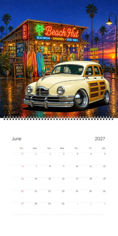 2027 Woodie Neon Calendar KRZ4NU-CA