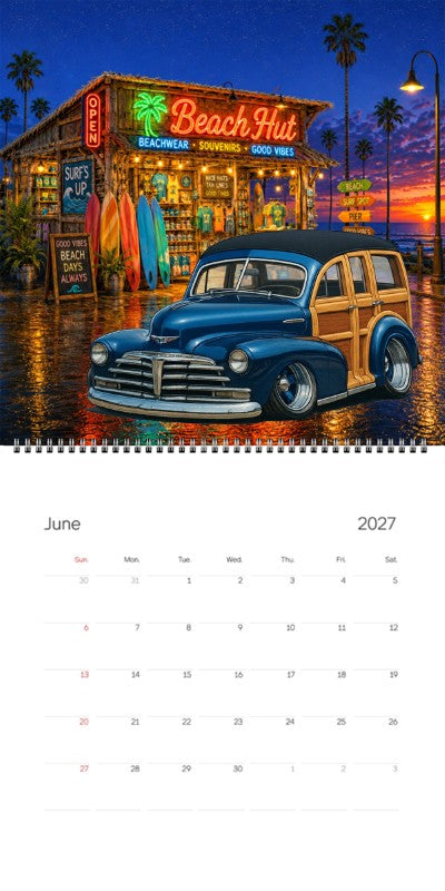 2027 Woodie Neon Calendar LOZ779-CA
