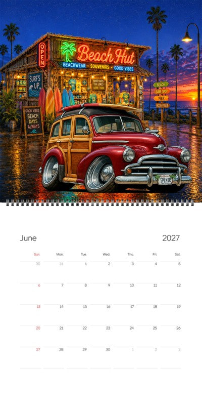 2027 Woodie Neon Calendar SPLNTR-CA