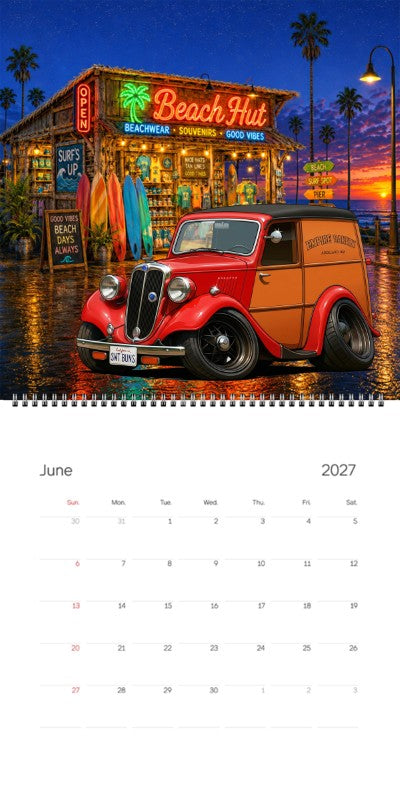 2027 Woodie Neon Calendar SWTBUNS-CA