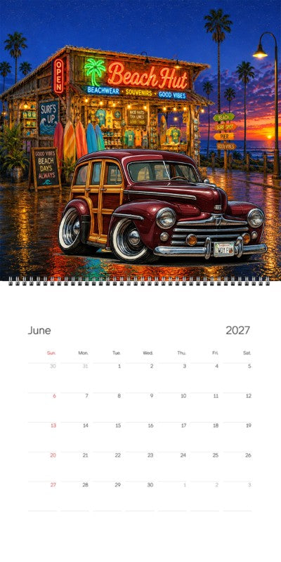 2027 Woodie Neon Calendar WDYFUN-CA