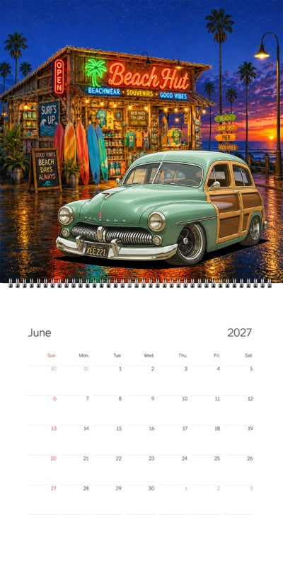 2027 Woodie Neon Calendar XEE221-CA