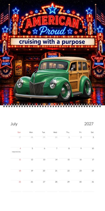 2027 Woodie Neon Calendar 100001-XX