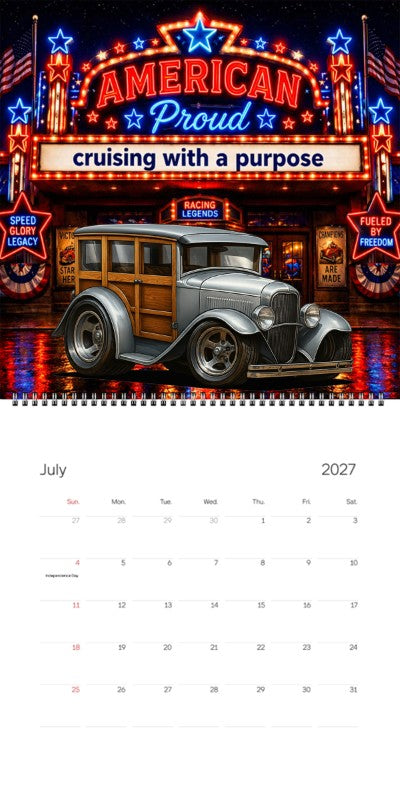 2027 Woodie Neon Calendar 100004-XX