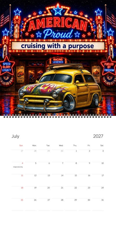 2027 Woodie Neon Calendar 100007-XX