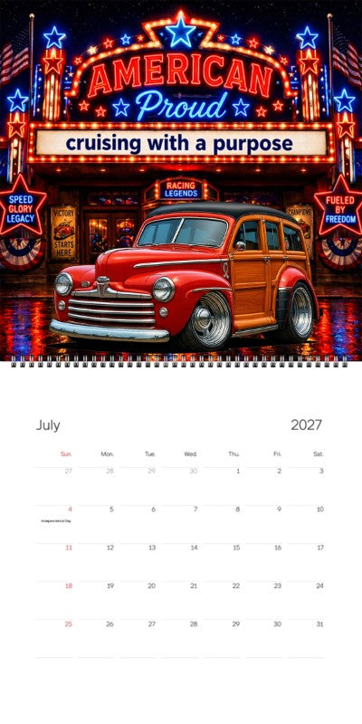 2027 Woodie Neon Calendar 100008-XX